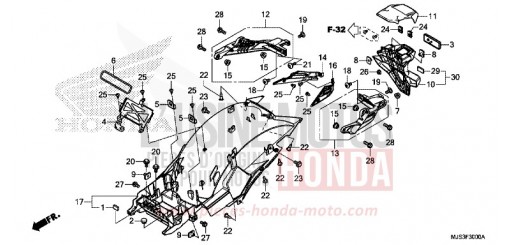 GARDE-BOUE ARRIERE NC750JH de 2017